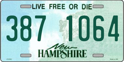 NH license plate 3871064