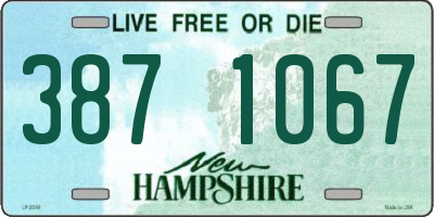 NH license plate 3871067