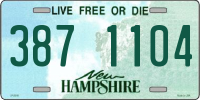 NH license plate 3871104