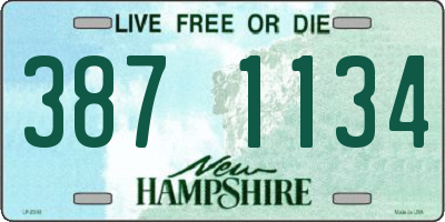 NH license plate 3871134