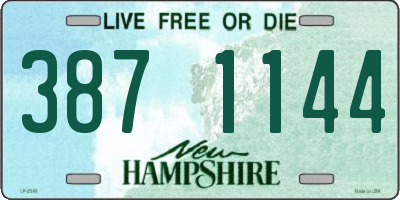 NH license plate 3871144
