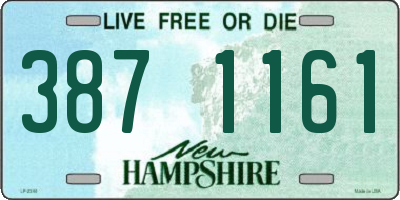 NH license plate 3871161