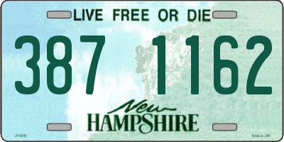 NH license plate 3871162