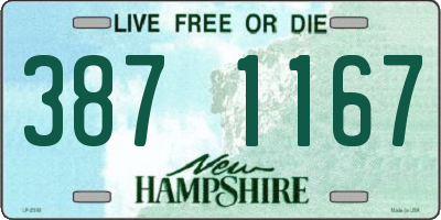 NH license plate 3871167