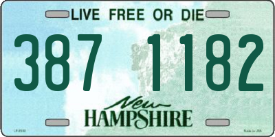 NH license plate 3871182