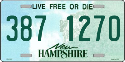 NH license plate 3871270