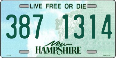 NH license plate 3871314