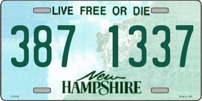 NH license plate 3871337