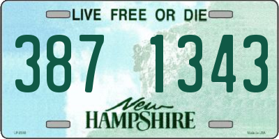 NH license plate 3871343