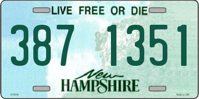 NH license plate 3871351