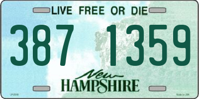 NH license plate 3871359