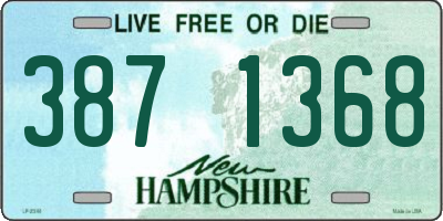 NH license plate 3871368