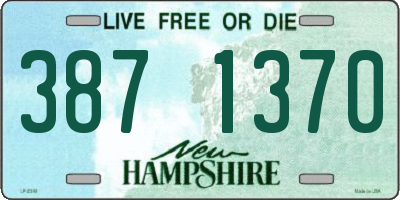 NH license plate 3871370