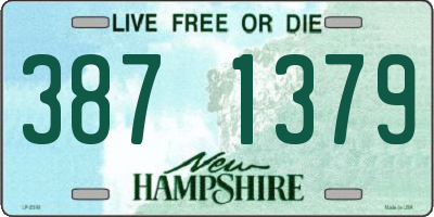 NH license plate 3871379
