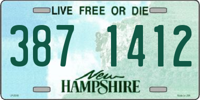 NH license plate 3871412