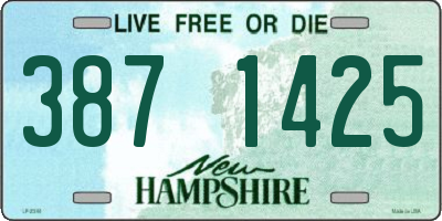 NH license plate 3871425
