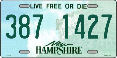NH license plate 3871427