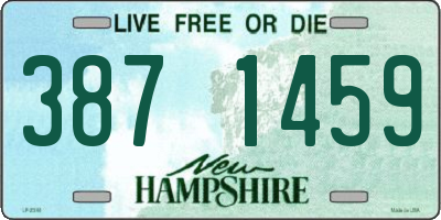 NH license plate 3871459