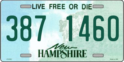 NH license plate 3871460