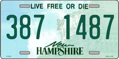 NH license plate 3871487