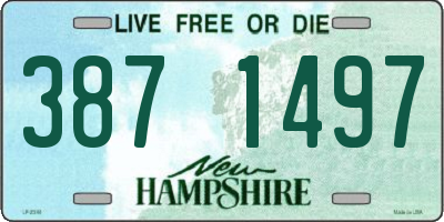 NH license plate 3871497