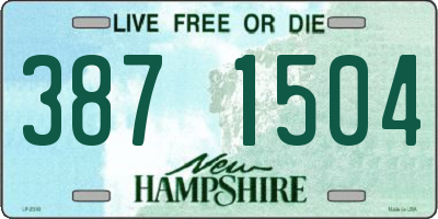 NH license plate 3871504