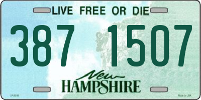 NH license plate 3871507