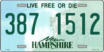 NH license plate 3871512