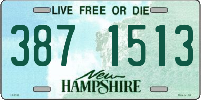 NH license plate 3871513