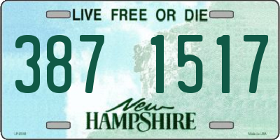 NH license plate 3871517