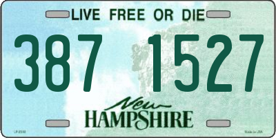 NH license plate 3871527