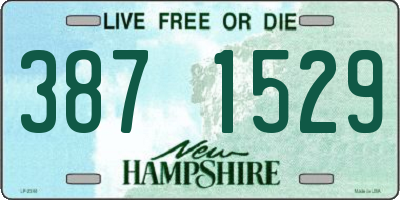NH license plate 3871529