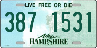 NH license plate 3871531