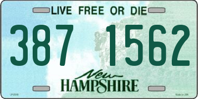 NH license plate 3871562