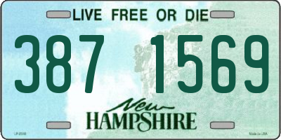 NH license plate 3871569