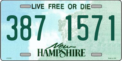 NH license plate 3871571