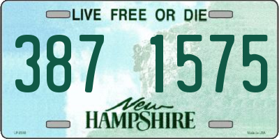 NH license plate 3871575