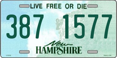NH license plate 3871577