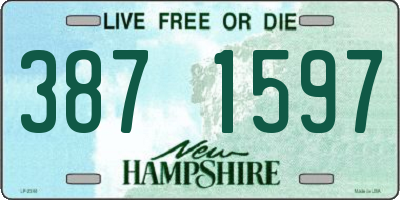 NH license plate 3871597