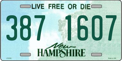 NH license plate 3871607
