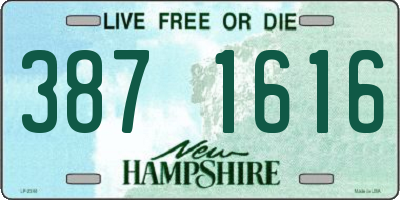 NH license plate 3871616