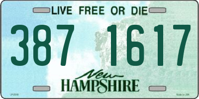 NH license plate 3871617