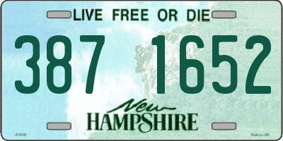 NH license plate 3871652