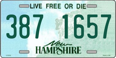 NH license plate 3871657