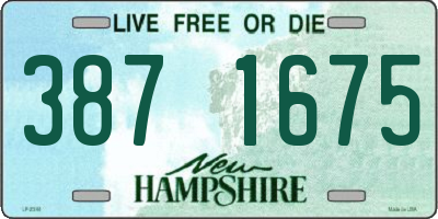 NH license plate 3871675