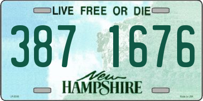 NH license plate 3871676