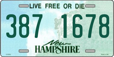 NH license plate 3871678