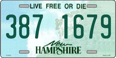 NH license plate 3871679