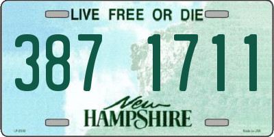 NH license plate 3871711