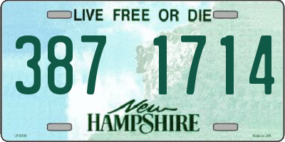 NH license plate 3871714